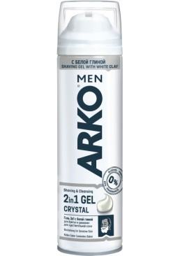 Гель для бритья ARKO Men Crystal 2 в 1 для бритья и умывания, 200 мл
